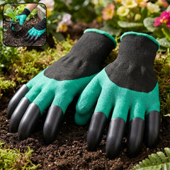 Garden farming gloves with claw fingertips