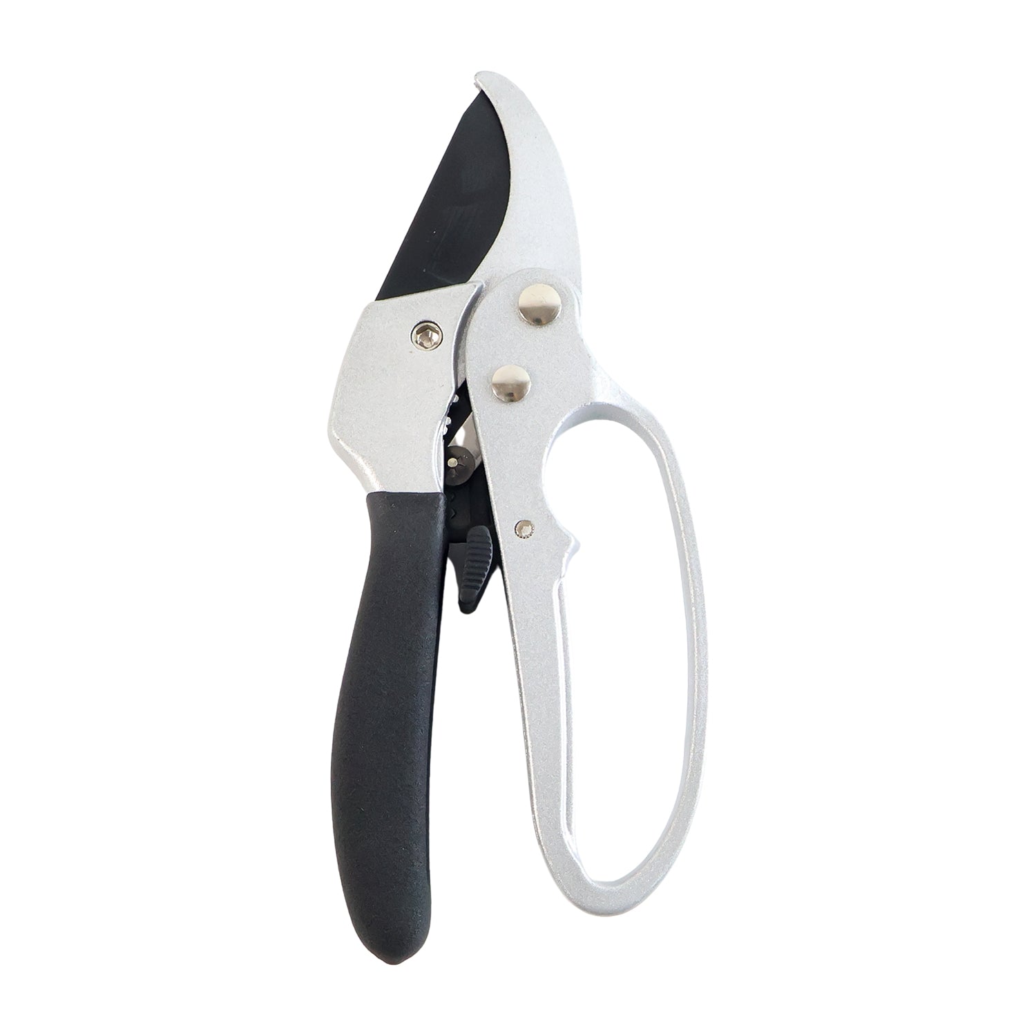 Pruning shears cutting a branch
