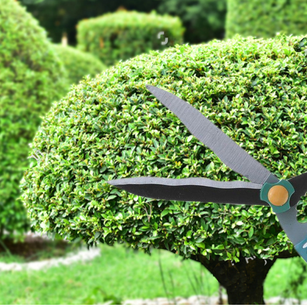 Ergonomic garden big scissor with soft grip handle