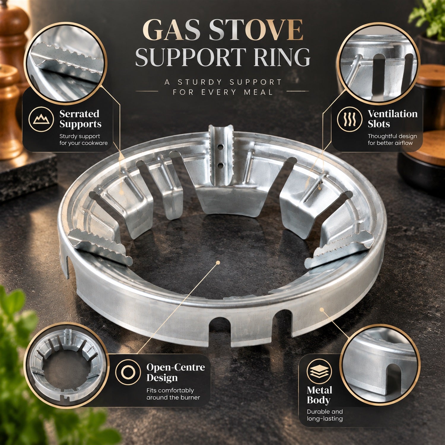 Stove ring design detail