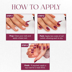 OG Beauty Burgundy Plum Gel Intense Nail Polish (1 Pc / 10 ML)