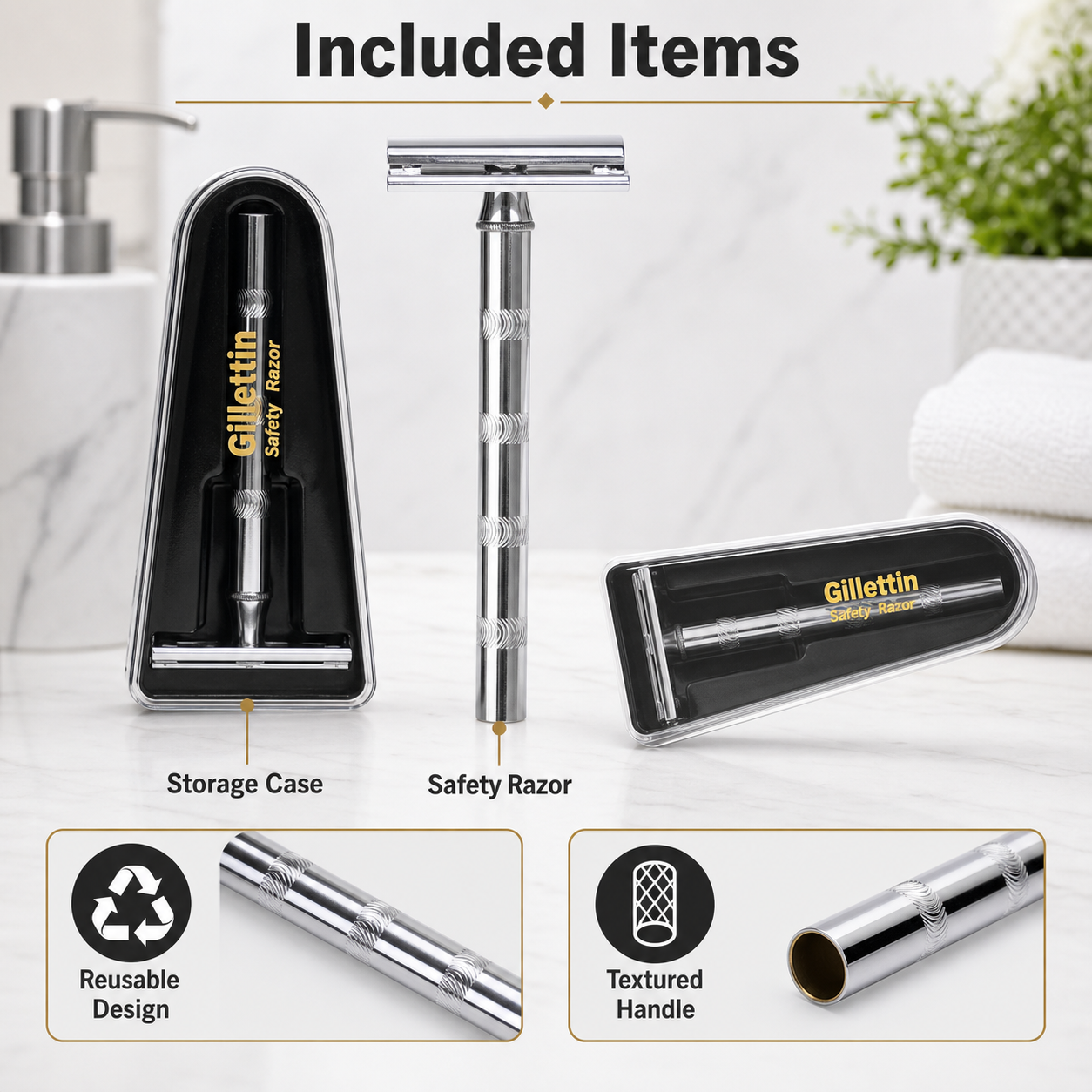 Ergonomic handle of shaving razor