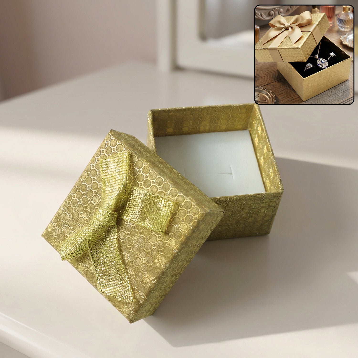 Elegant premium gift box closed view