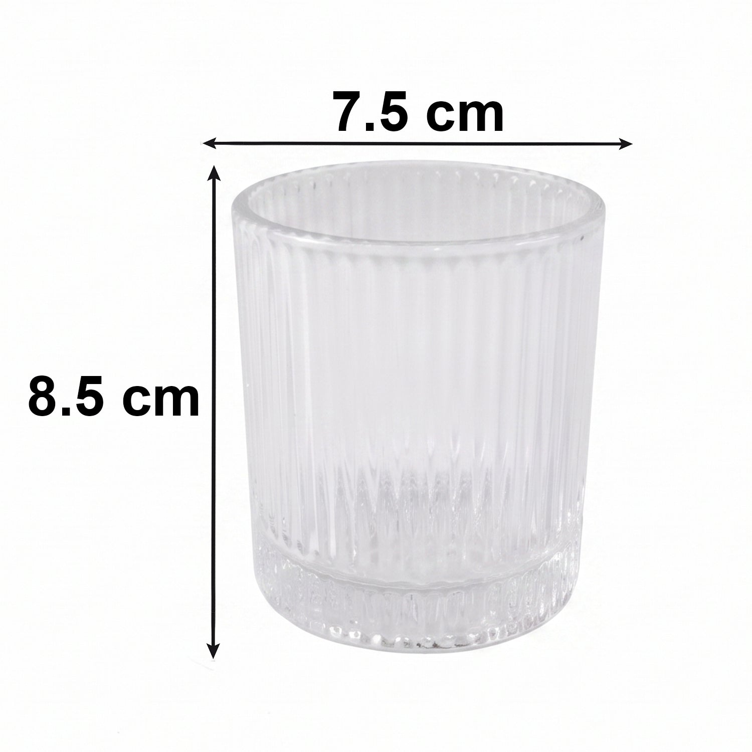 Premium Crystal Glass Tumbler (6 Pc Set, 250 ML Each)