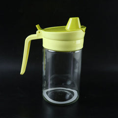 Glass oil dispenser front view