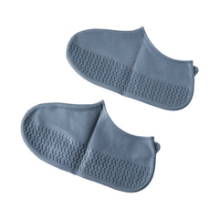 Waterproof Silicone Shoe Cover Grey Color (1 Pair, Medium Size)