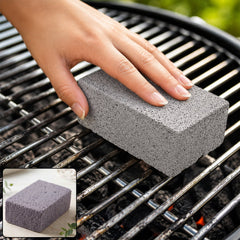 Heavy duty grill stone cleaning block for BBQ grates