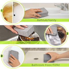 Cleaning block scrubbing a barbecue grate