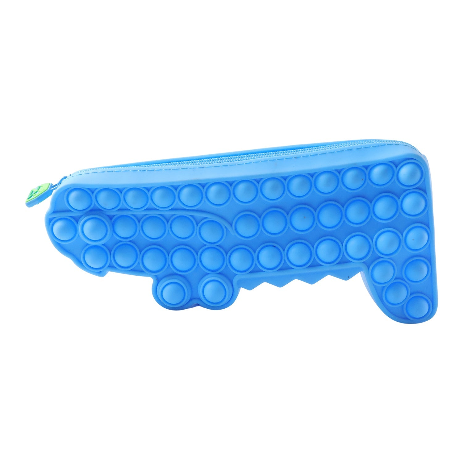 Zippered silicone pencil storage pouch