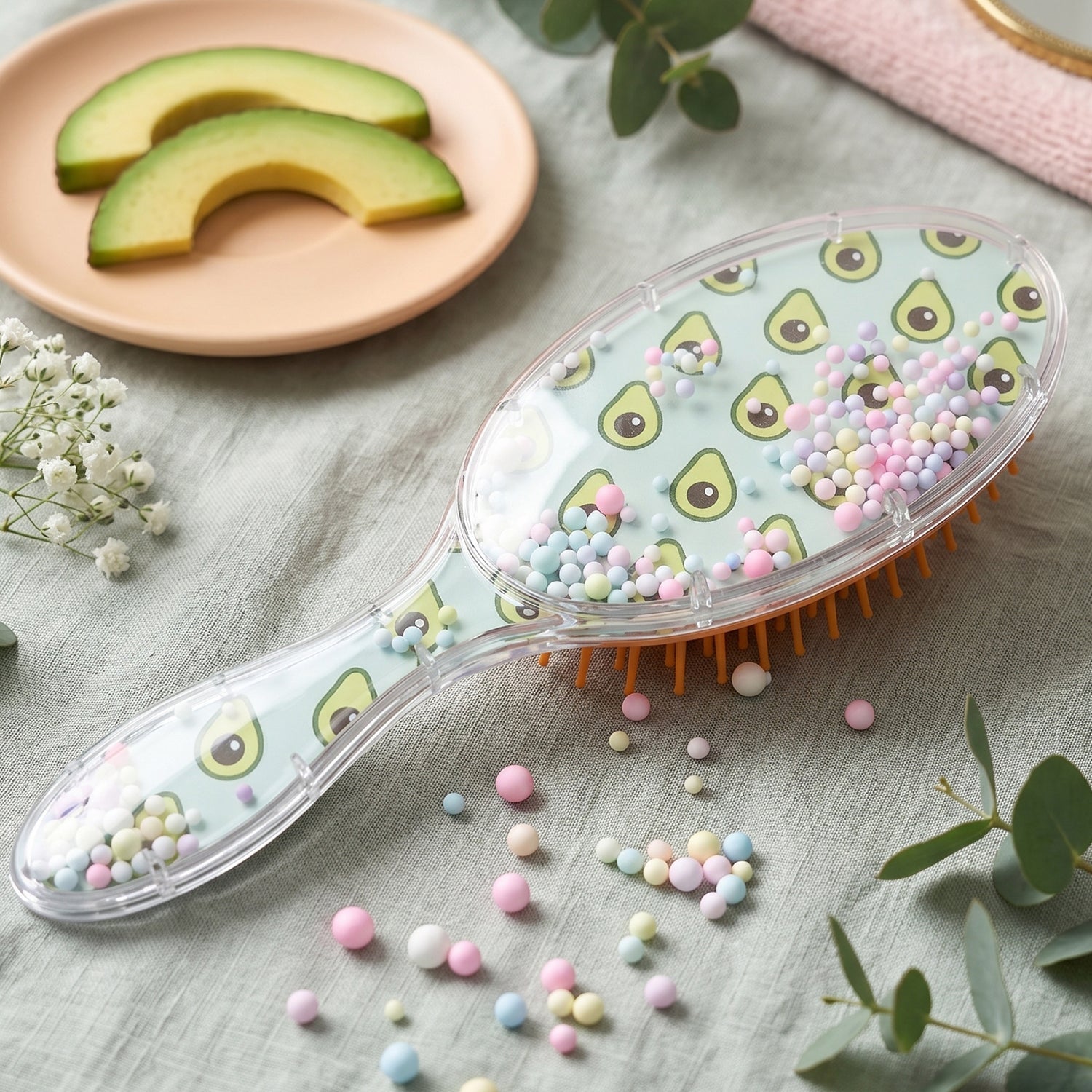 Hair brush ideal for home and travel use