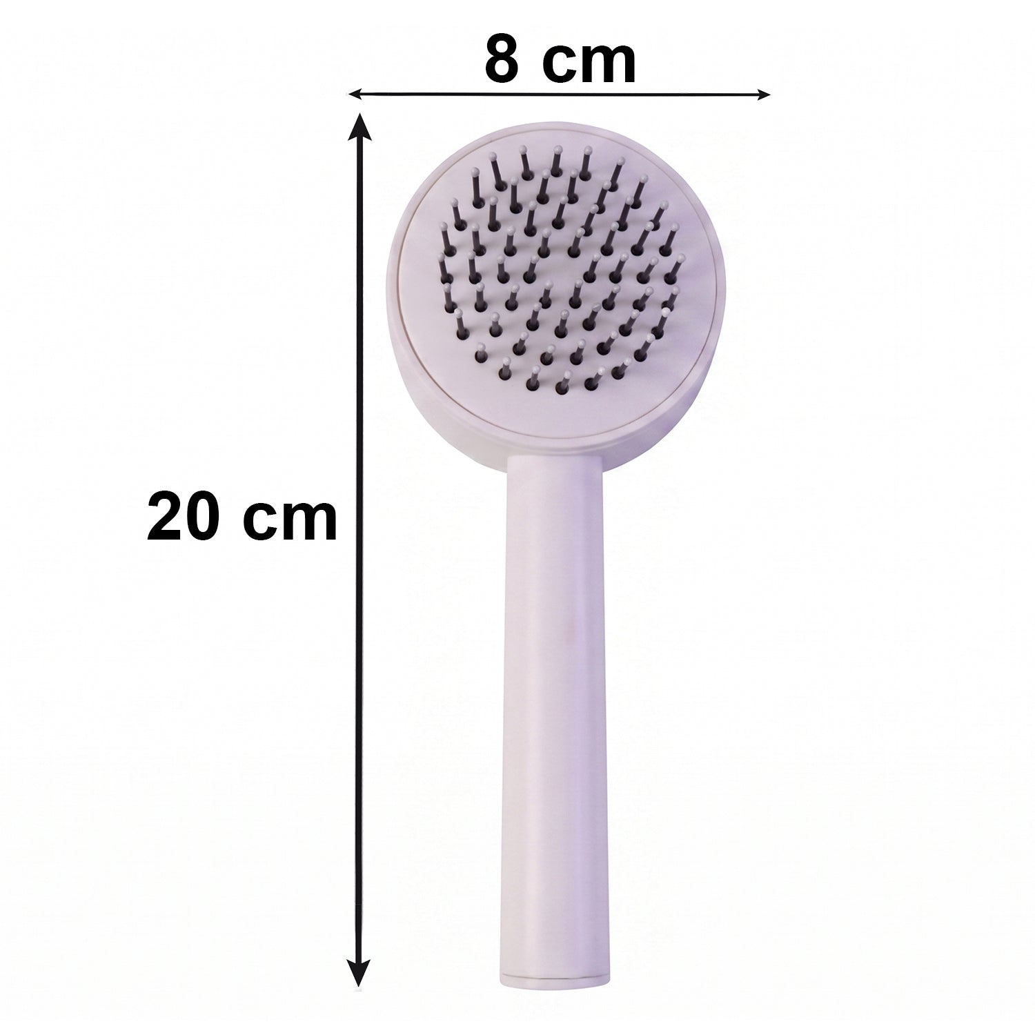 Ergonomic long handle of the non-slip hair massage brush