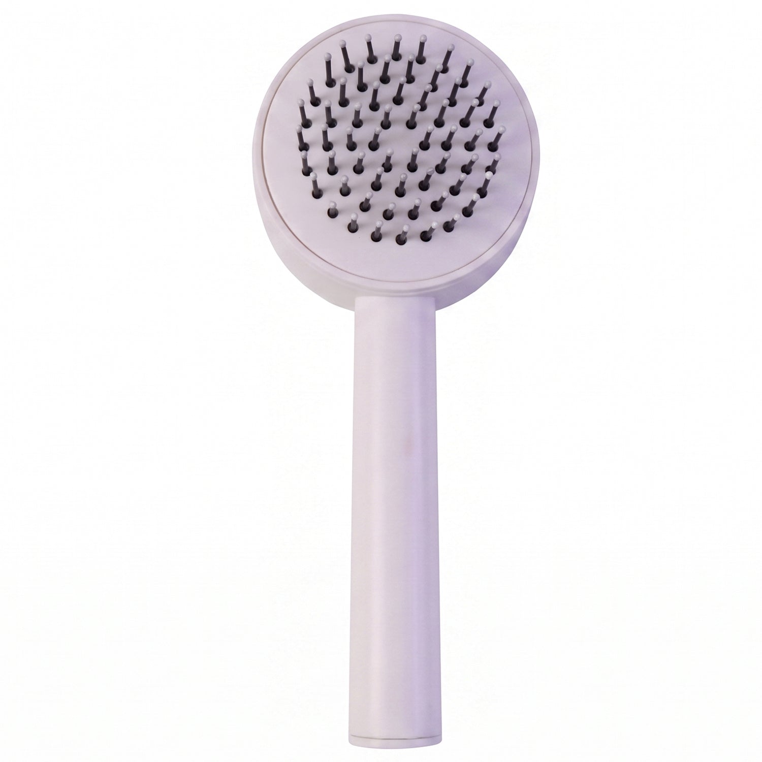 Hair brush gently massaging scalp for improved circulation