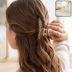 Stylish transparent plastic hair clip claw clutcher for women