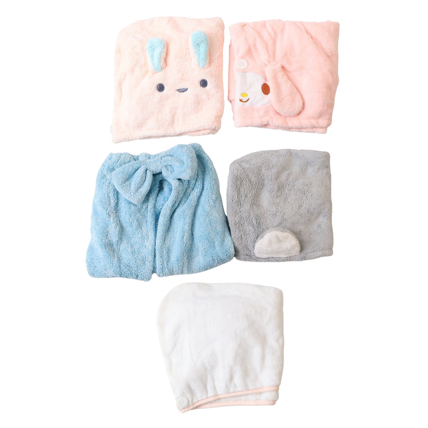 Soft Microfiber Hair Drying Towel Wrap  (1 Pc / Mix Design)