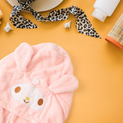 Soft Microfiber Hair Drying Towel Wrap  (1 Pc / Mix Design)