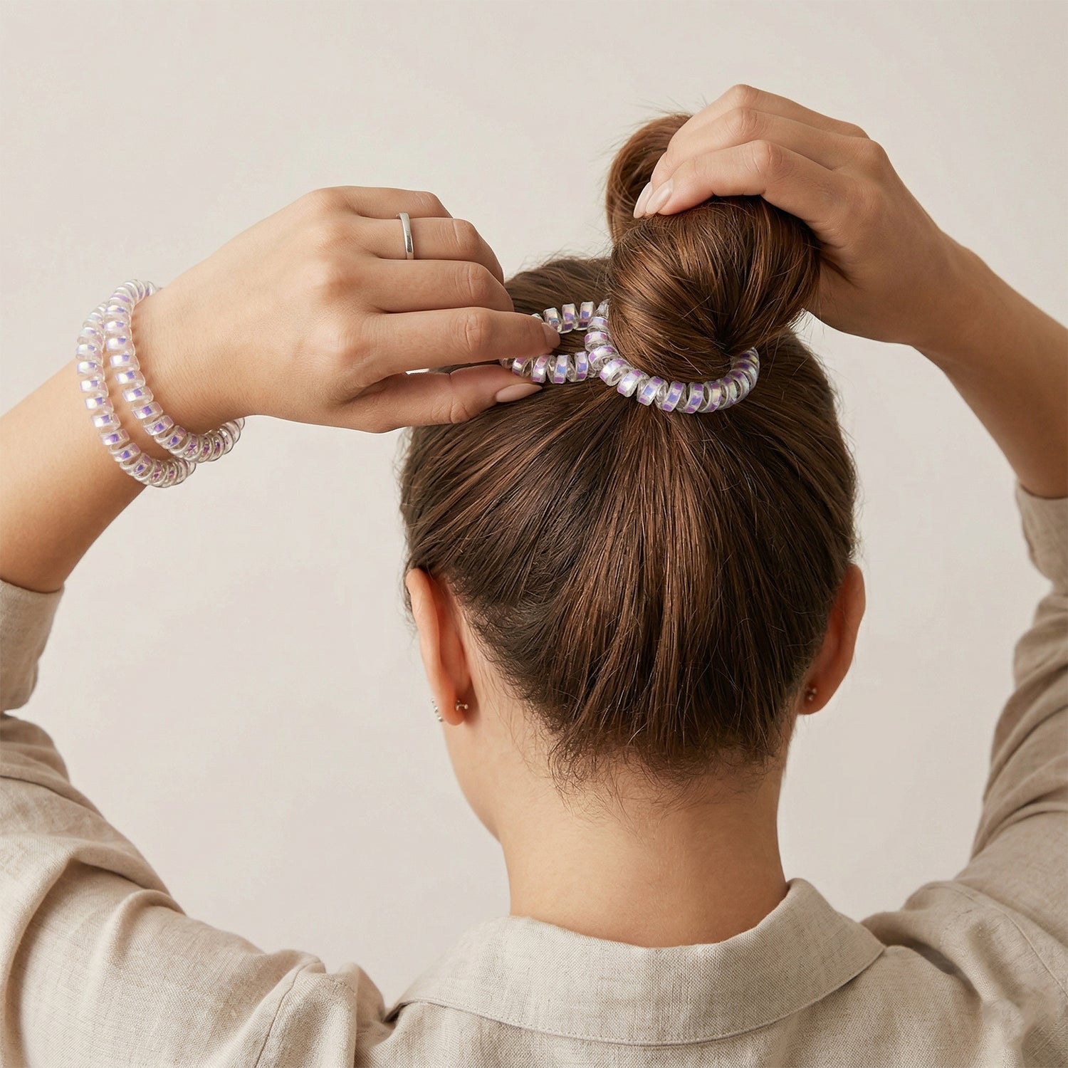 Stylish Coil Hair Scrunchie Hair Band (1 Pc)