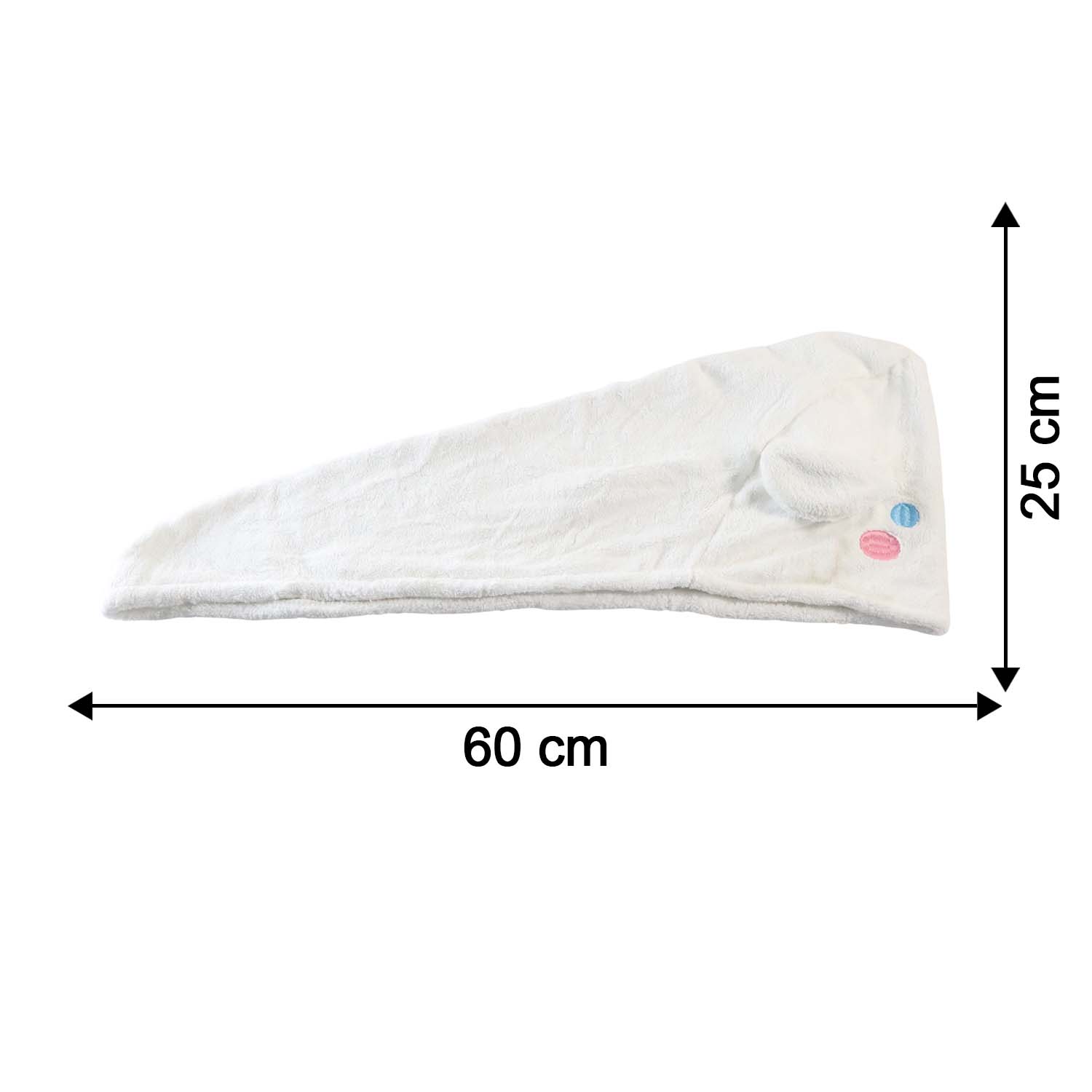 Cute Cartoon Hooded Hair Drying Towel Cap (1 Pc)