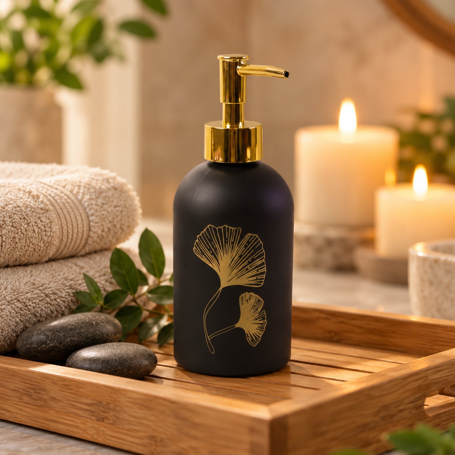 Soap dispenser white bg