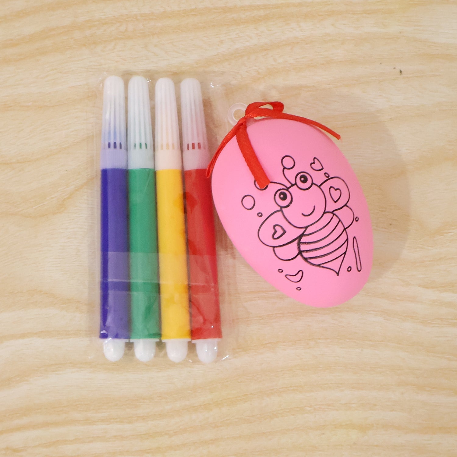 DIY egg painting project supplies