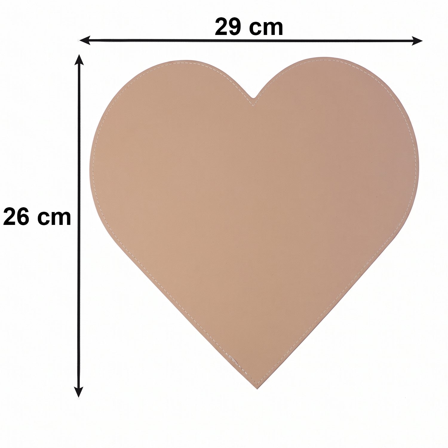 Heart Shape Art Board on crafting table
