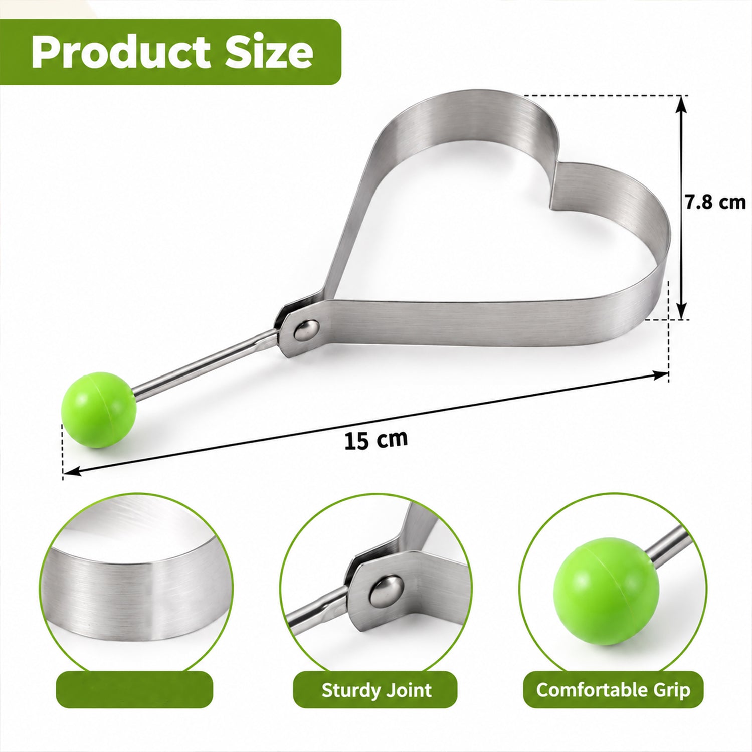 Egg mould size guide
