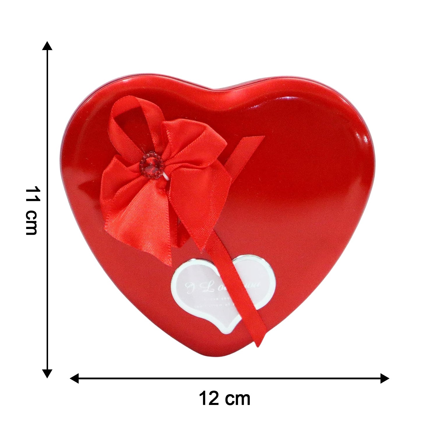 Size dimensions of heart shaped gift box