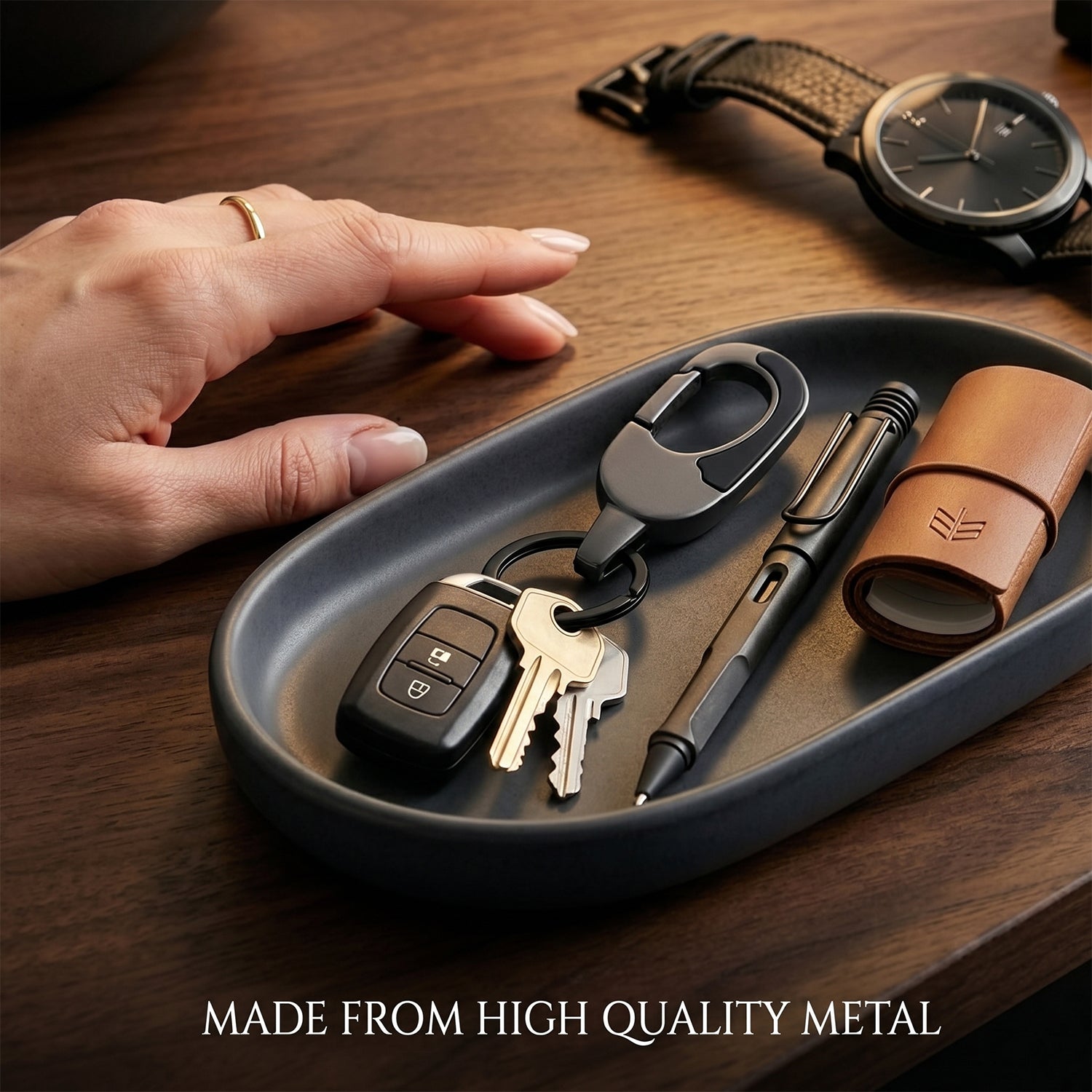 Premium Metal Keychain For Car And Bike Key Holder (1 Pc)