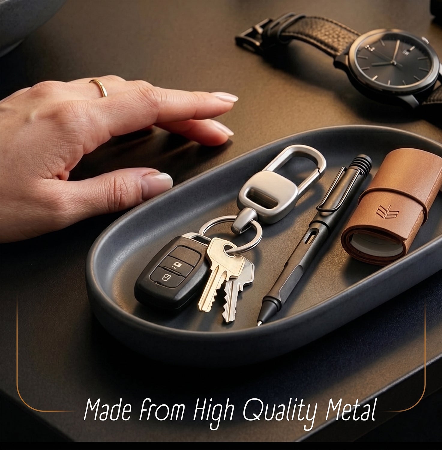 Premium Metal Carabiner Key Holder Clip 1 Pc