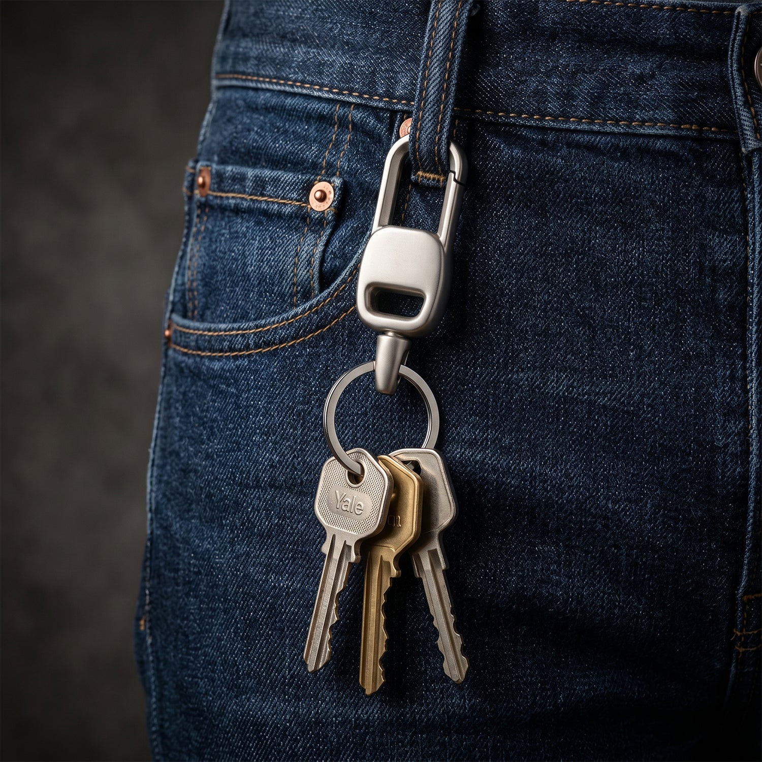 Premium Metal Carabiner Key Holder Clip 1 Pc