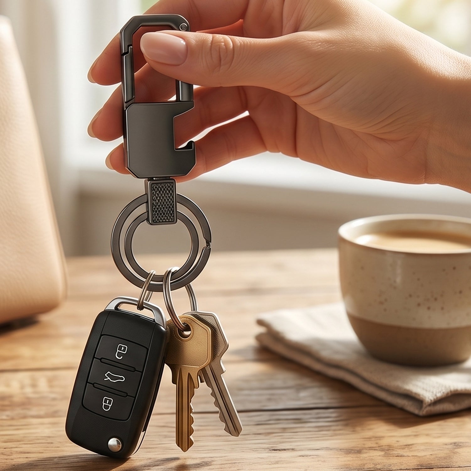 Premium Heavy Duty Metal Key Holder Clip Keychain 1 Pc