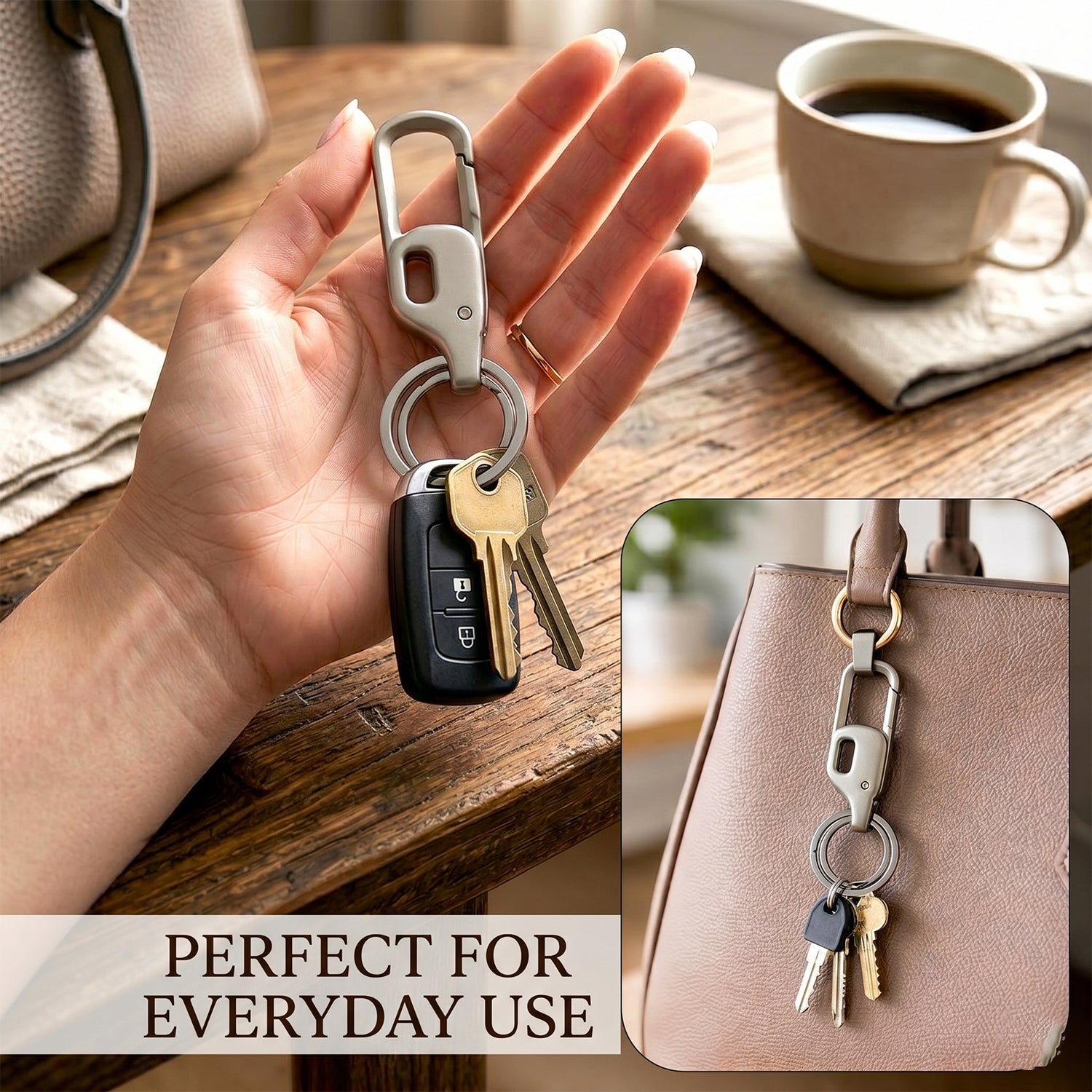 Premium Metal Key Holder Keychain 1 Pc