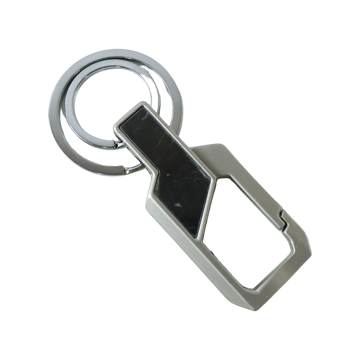 Heavy Duty Stainless Steel Key Holder with Dual Ring Carabiner Clip 1 Pc
