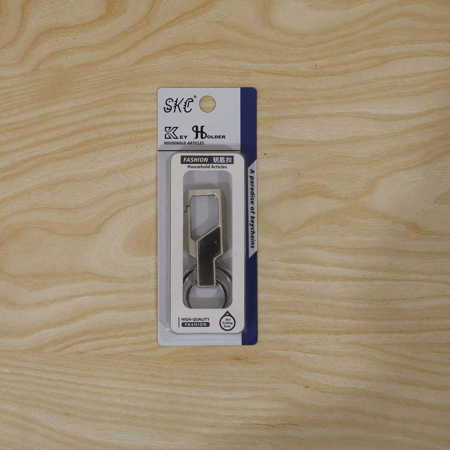 Heavy Duty Stainless Steel Key Holder with Dual Ring Carabiner Clip 1 Pc