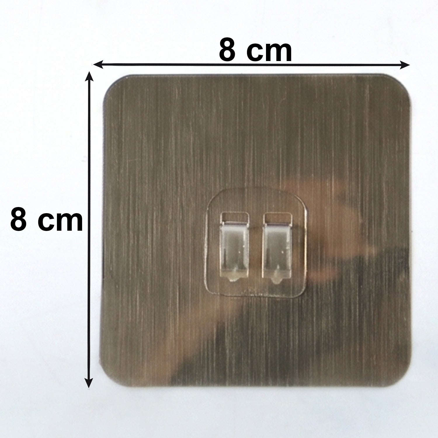Self-Adhesive Plastic Wall Hook Punch-Free Strong Hanging Holder 8x8 cm (1 Pc)