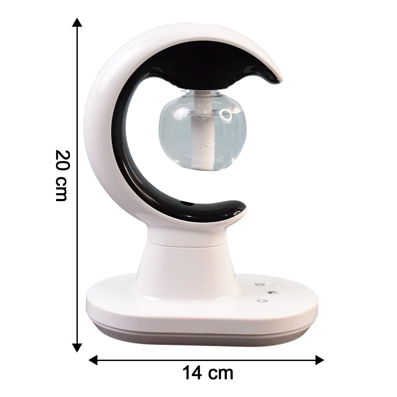 Top-down view of the 3-in-1 LED Lamp with humidifier mist
