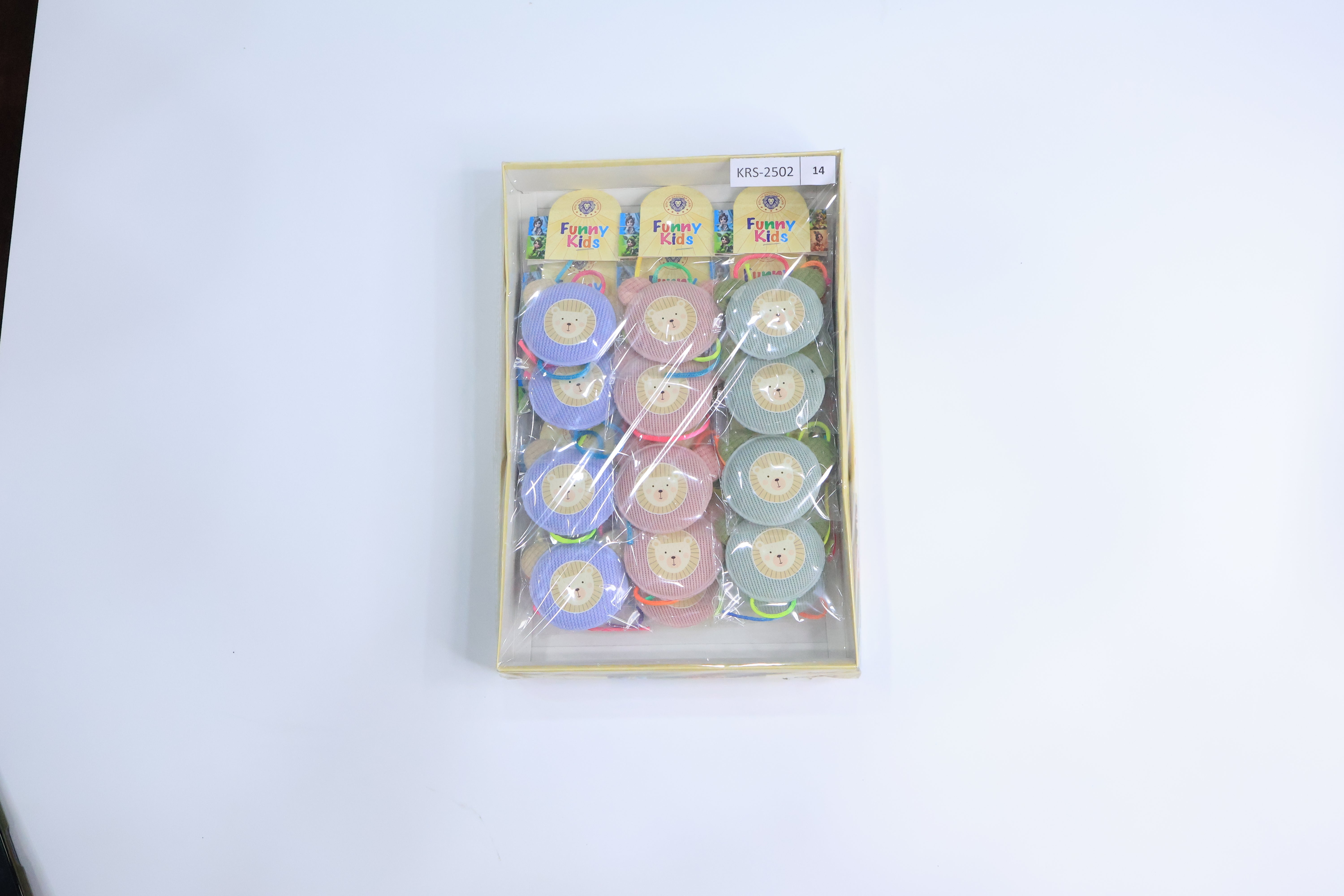 12 Pc Kids Lion Rakhi Set â€“ Soft Fabric Cartoon Face Design with Multicolor Thread for Raksha Bandhan