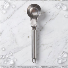 Durable stainless steel scoop for ice cream, dough and melon balls