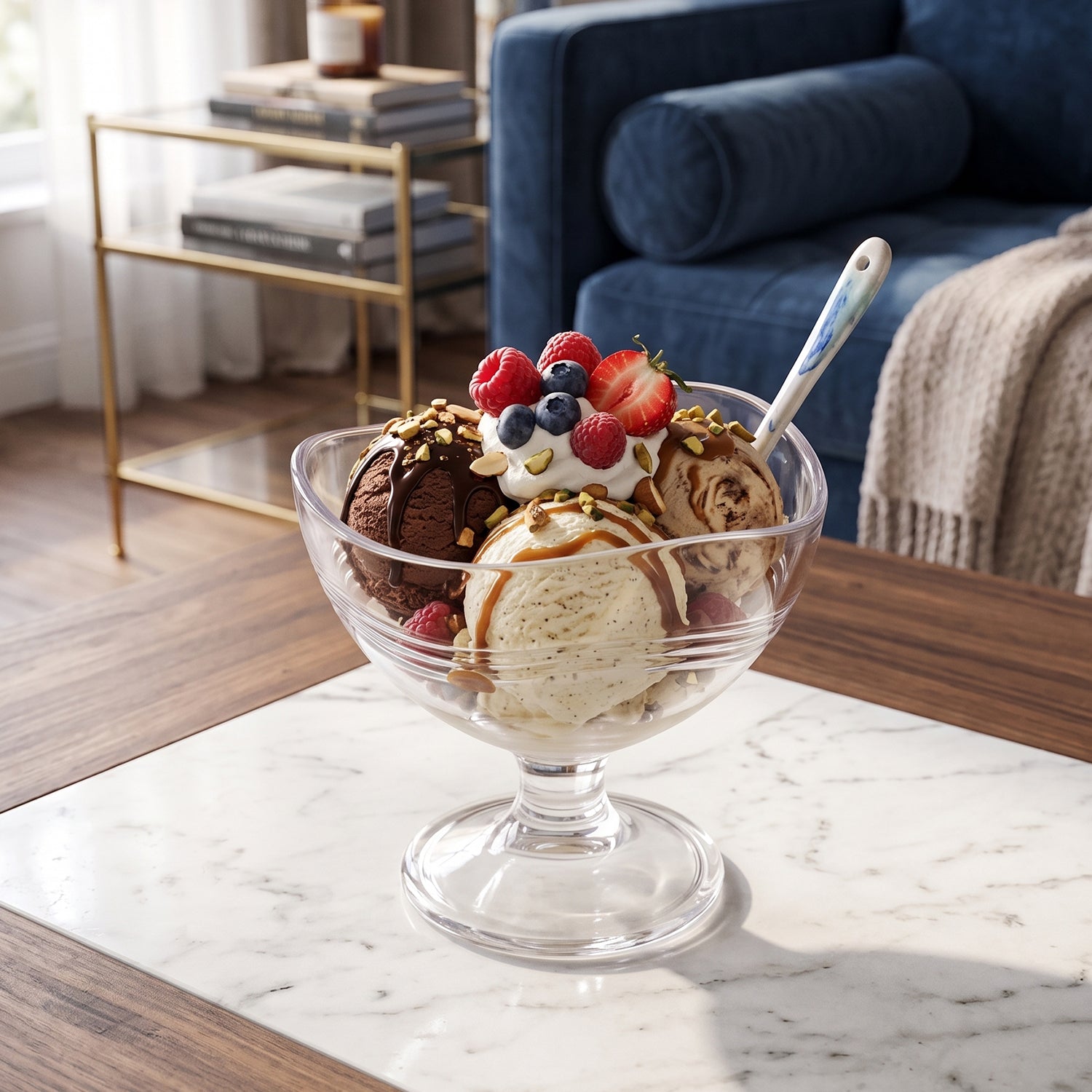 Supermom dessert bowls with ice cream