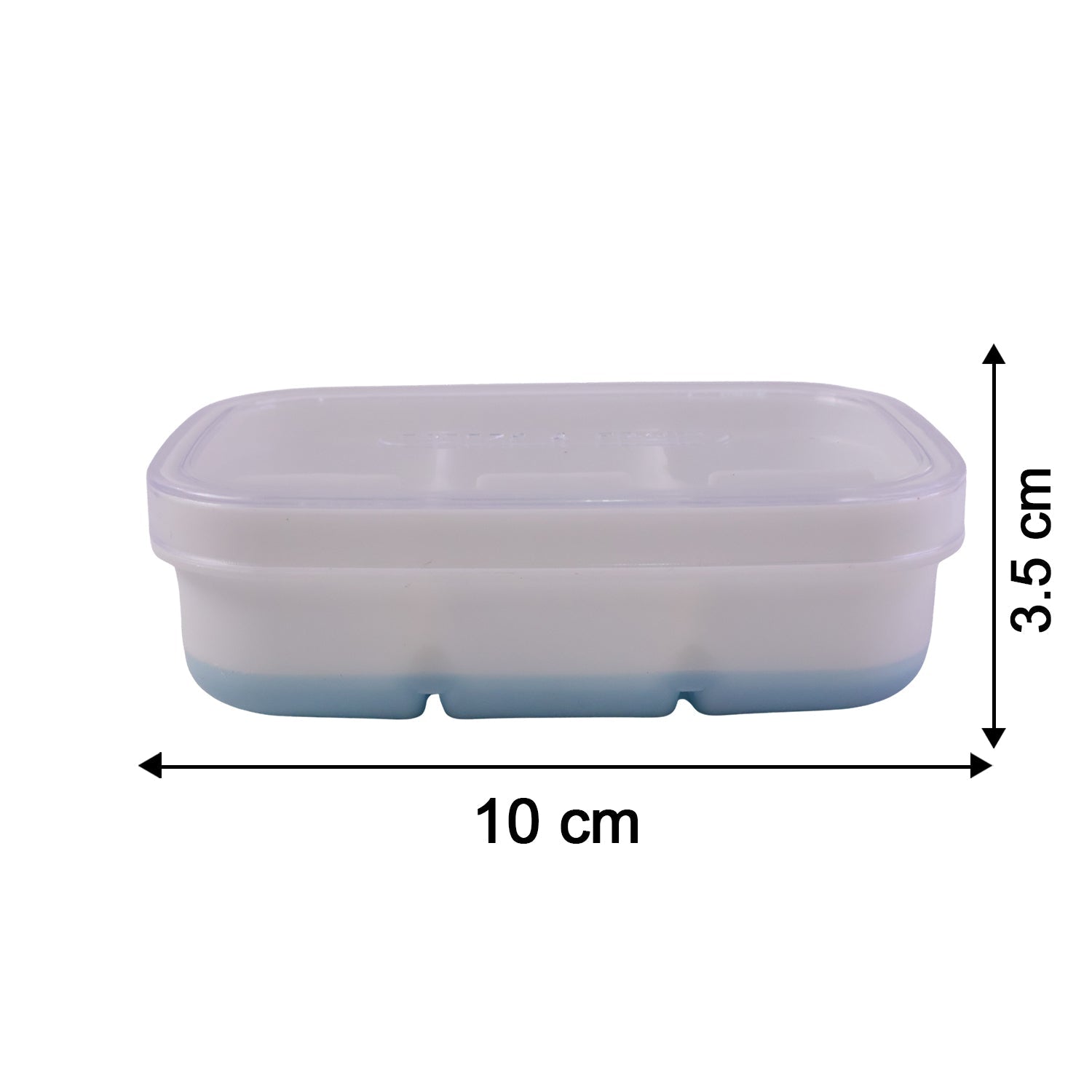 Mini Plastic 6 Cavity Ice Tray - Freeze & Fresh, Compact Ice Cube Tray