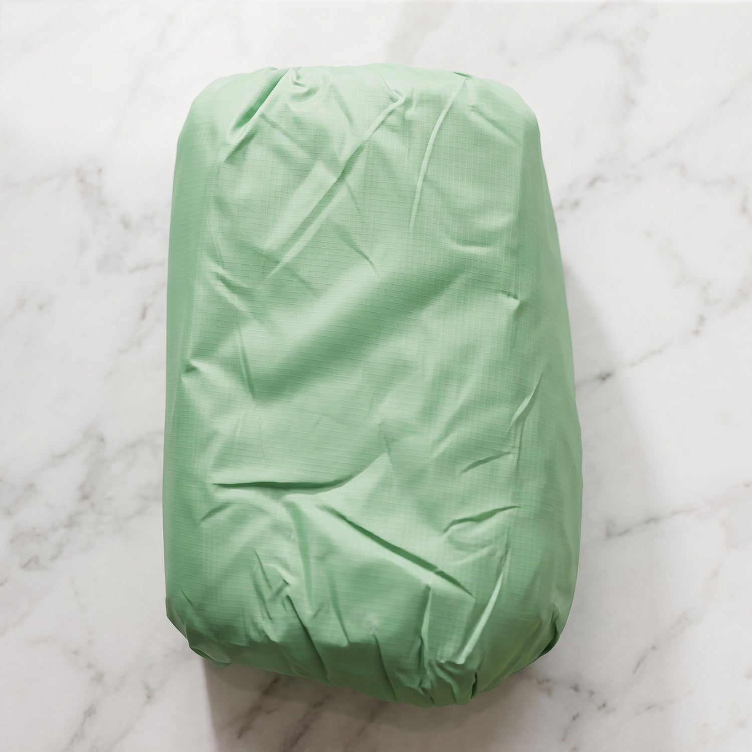 Inflatable air sofa lounger unfolded on grass for outdoor use