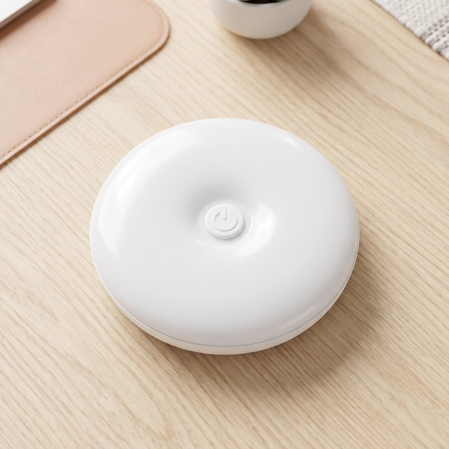 Close up of the motion sensor and LED strip
