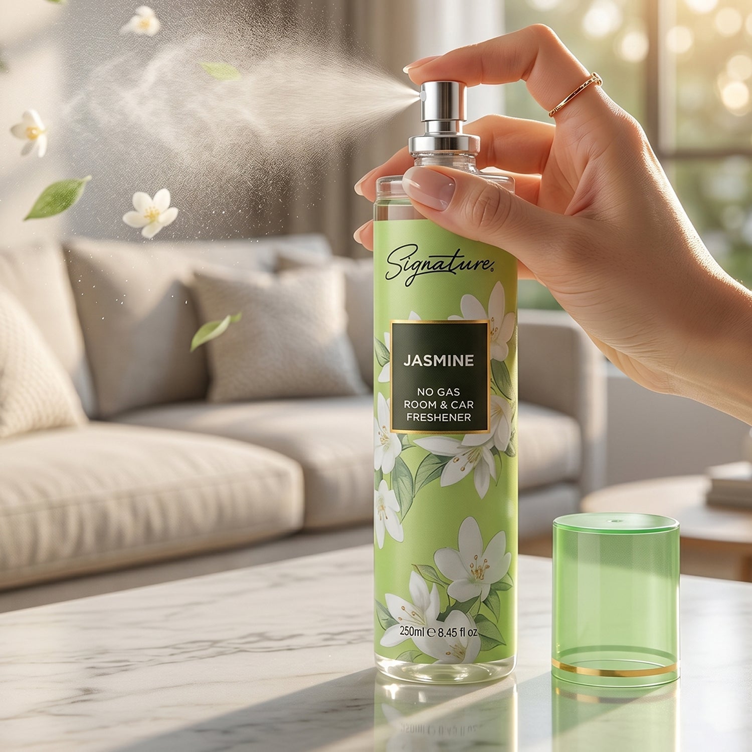 Air freshener for home and car with jasmine scent