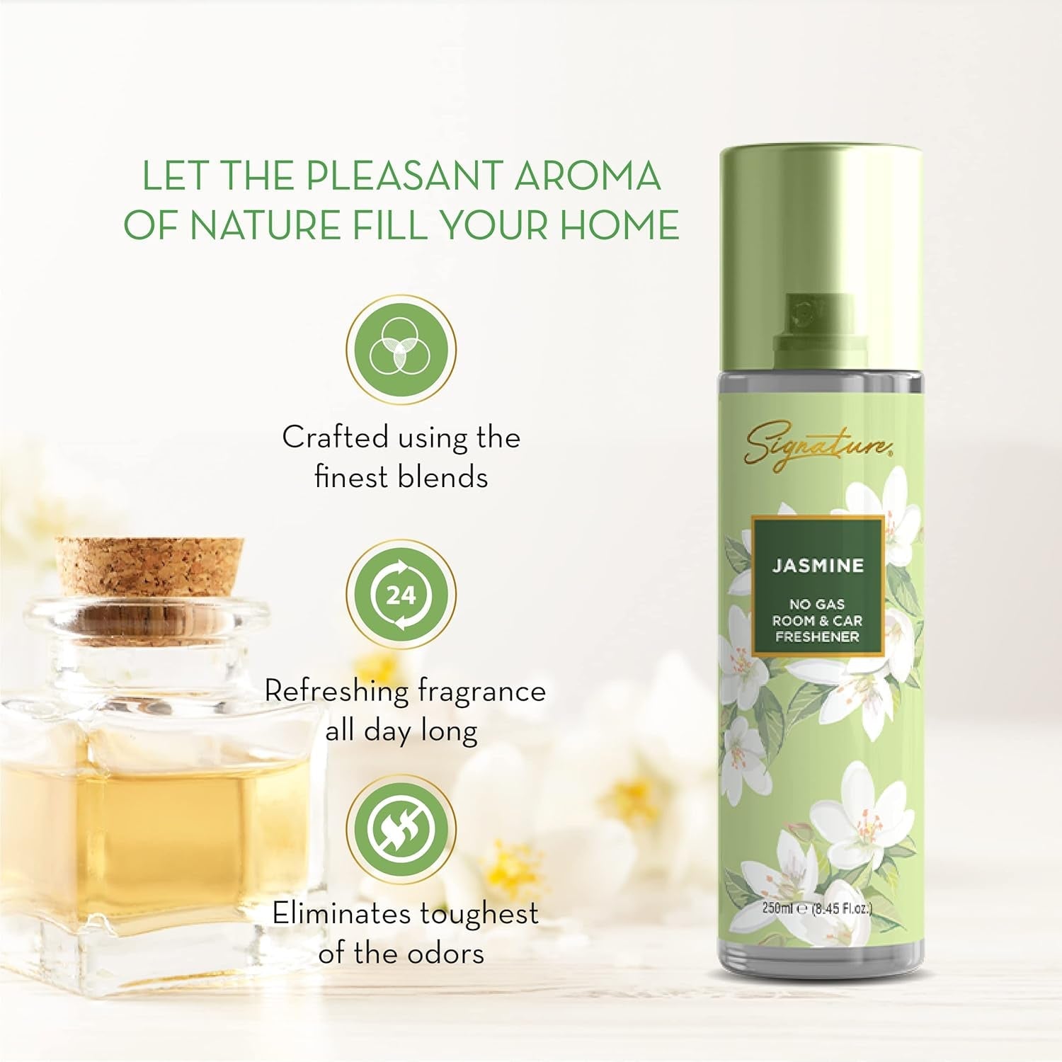 Jasmine scent deodorizer spray