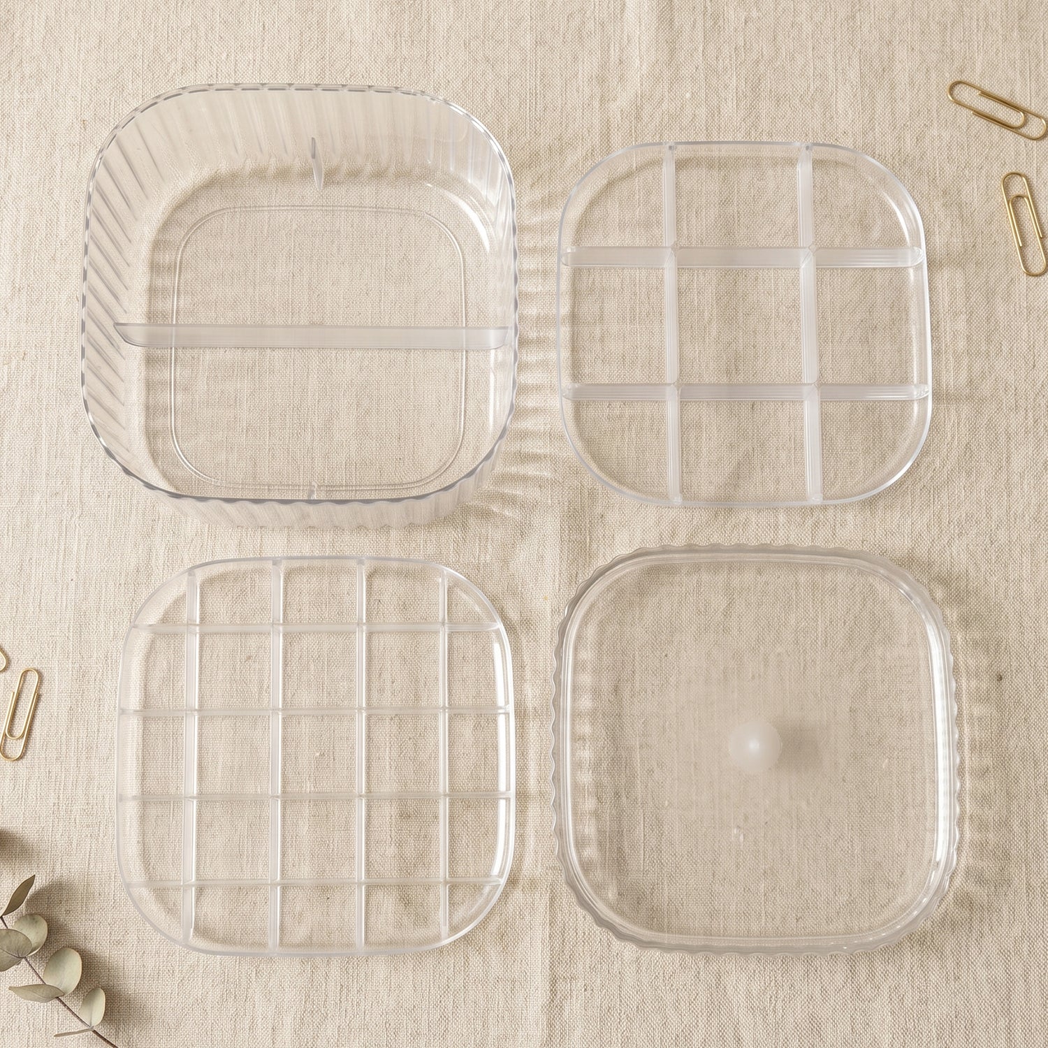 Transparent Jewellery Storage Box 3 Layer Multi Compartment Organizer (1 Pc)