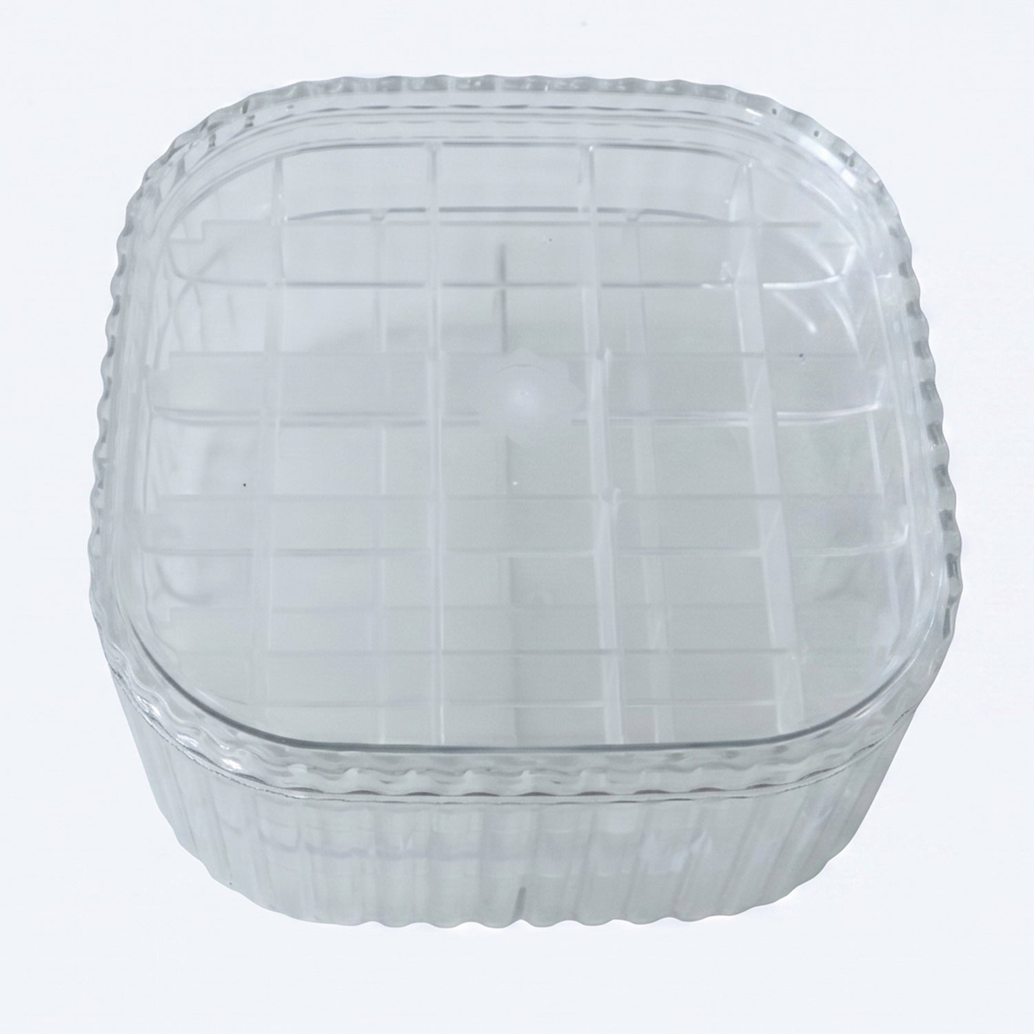 Transparent Jewellery Storage Box 3 Layer Multi Compartment Organizer (1 Pc)