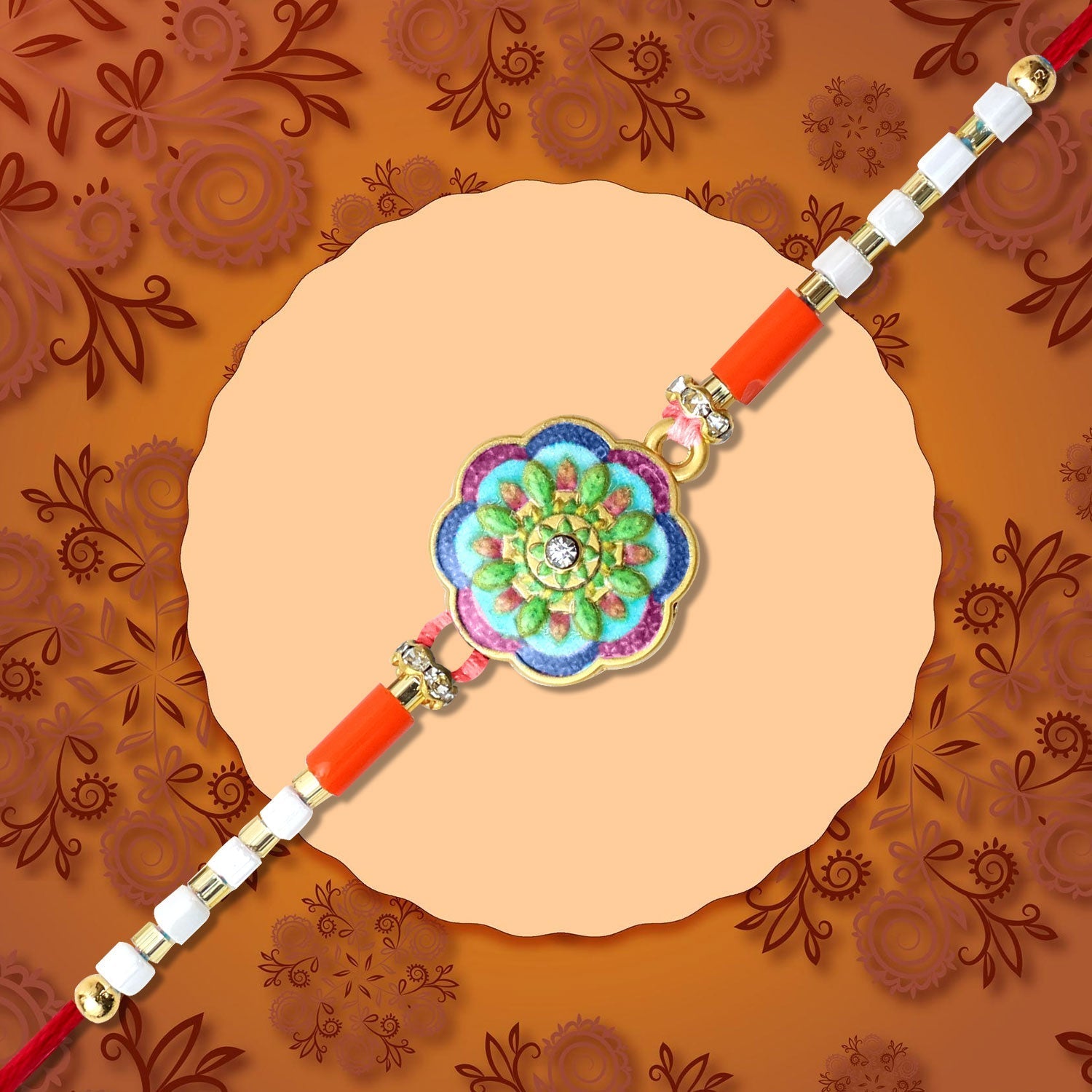Aqua Bloom Rakhi