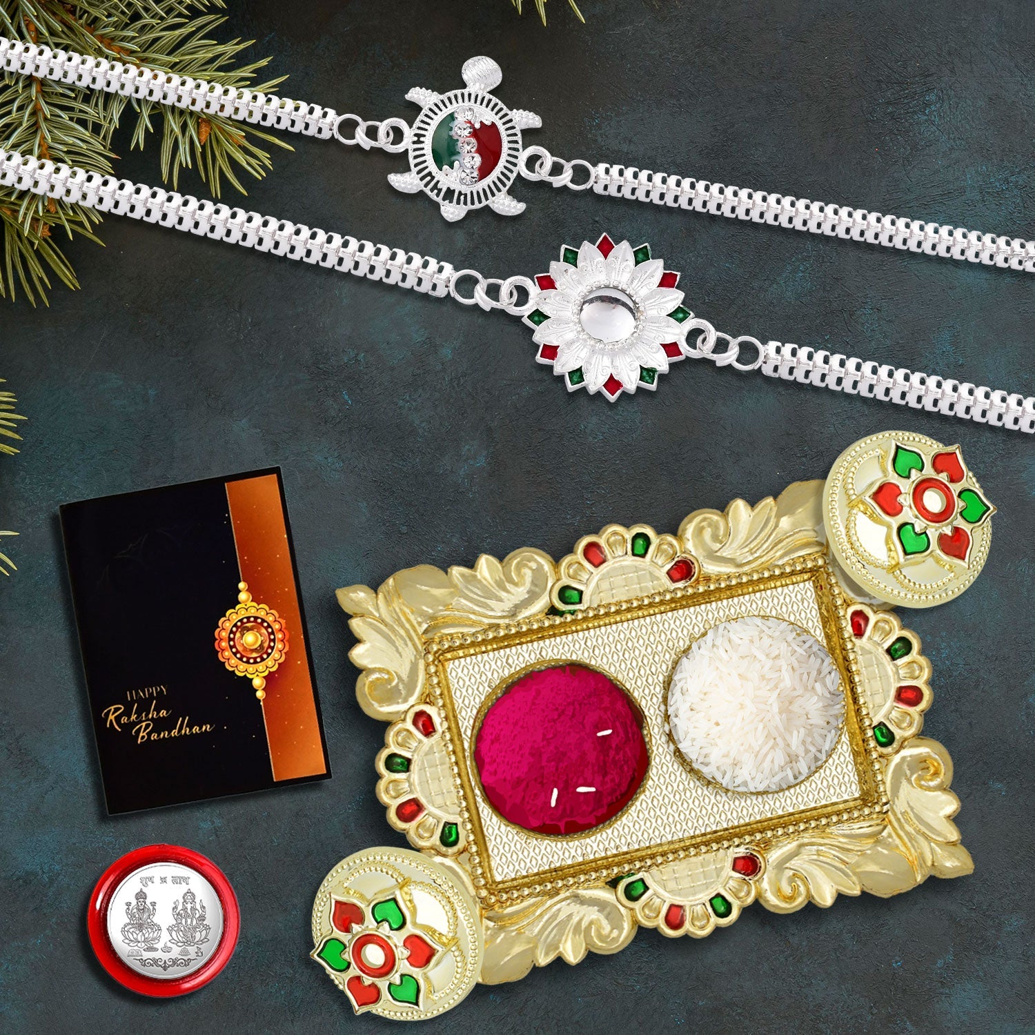 designer rakhi set