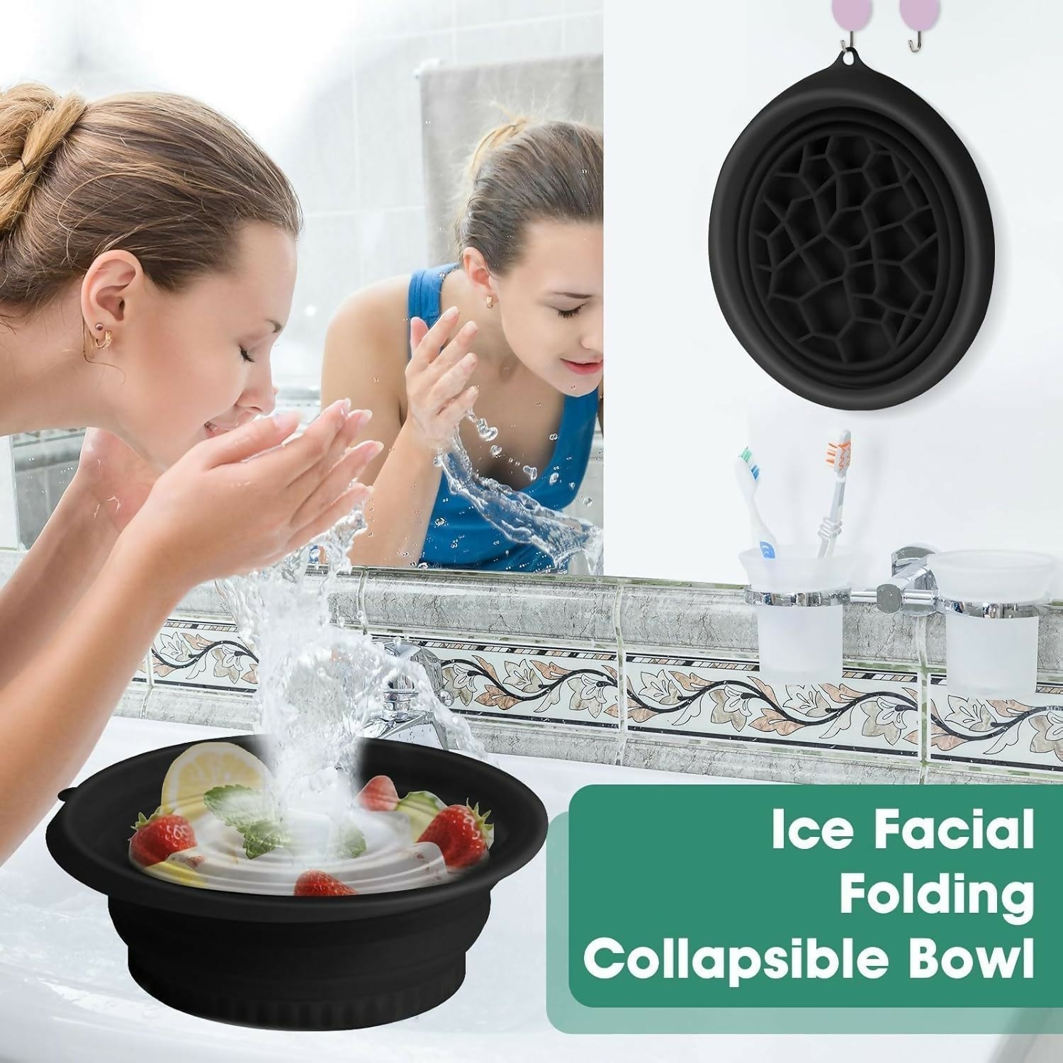 DeoDap Silicone Face Ice Bowl features