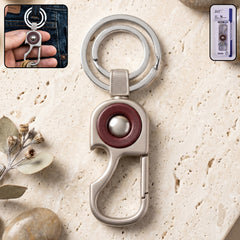 Heavy Duty Metal Key Holder with Secure Lock Keychain (1 Pc)