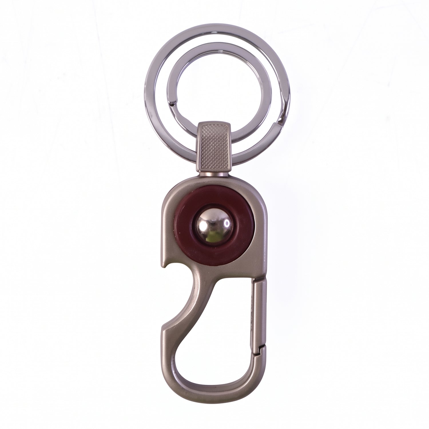 Heavy Duty Metal Key Holder with Secure Lock Keychain (1 Pc)